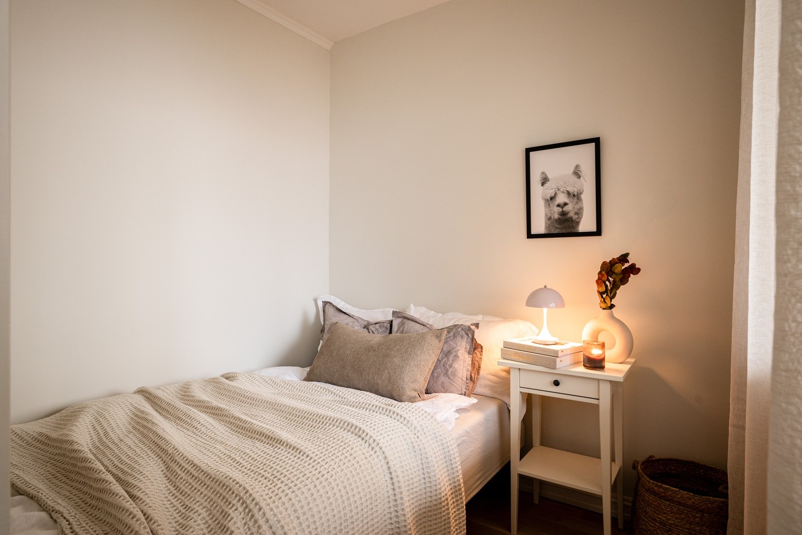 Alkoven er et lunt og koselig rom. Galleribilde