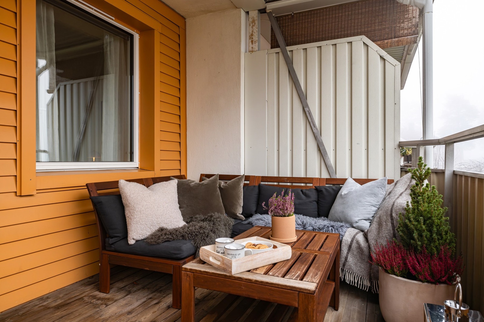 Boligens vinduer og balkongdør ble skiftet i 2019. Galleribilde