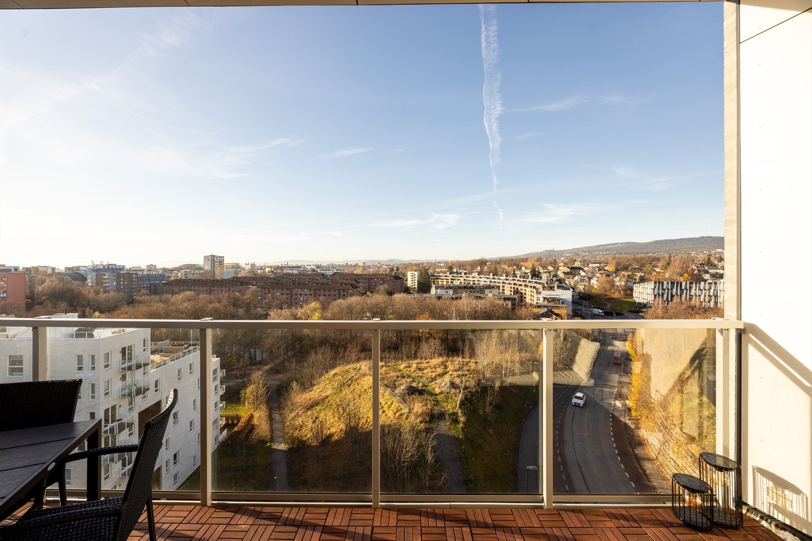Balkongen er vestvendt med optimale solforhold. Galleribilde