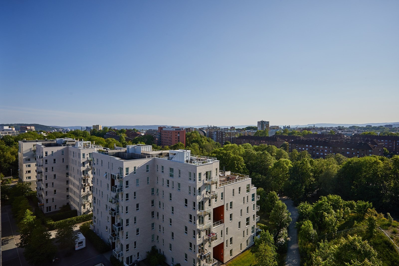 Fantastiske utsikt fra balkongen. Galleribilde