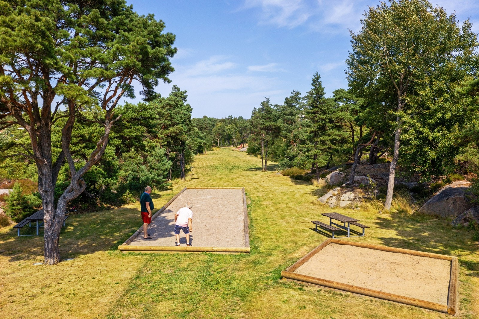 Boccia banen er klar til bruk Galleribilde