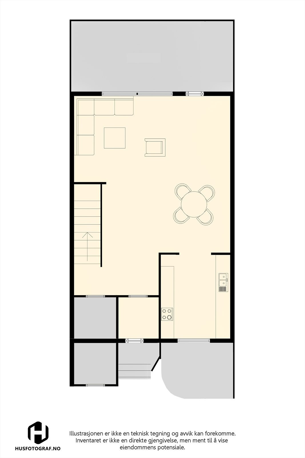 Planløsning 1.etg. Galleribilde