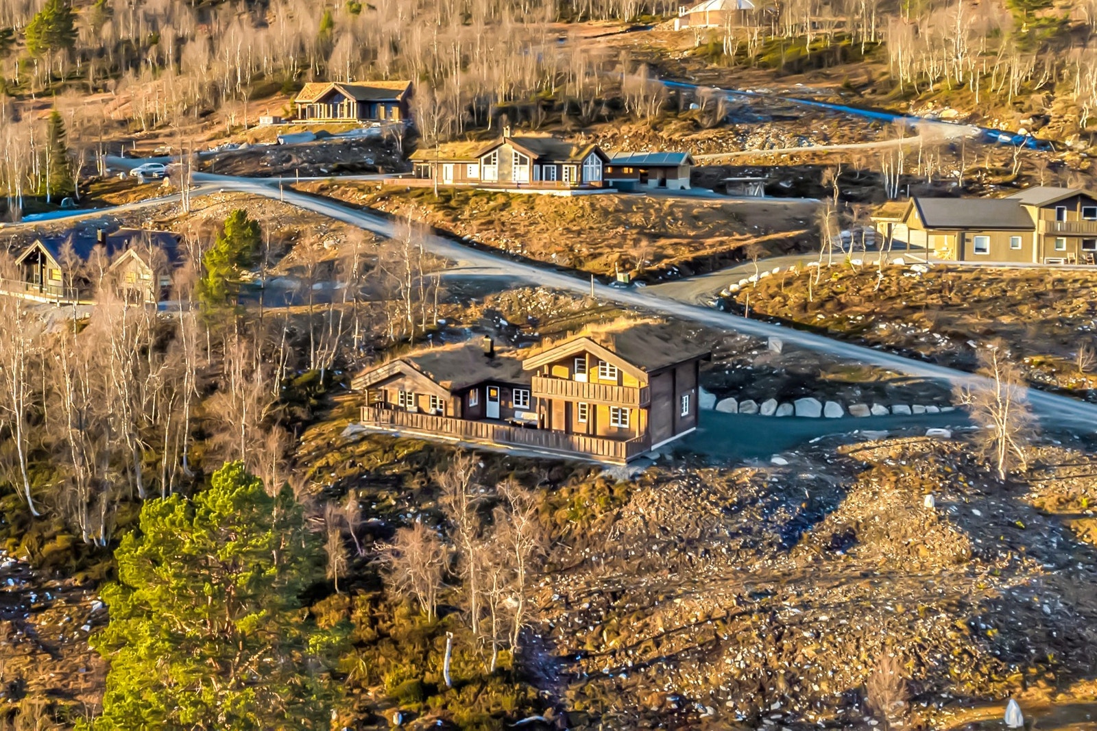 Fasadebilde tatt med drone. Galleribilde