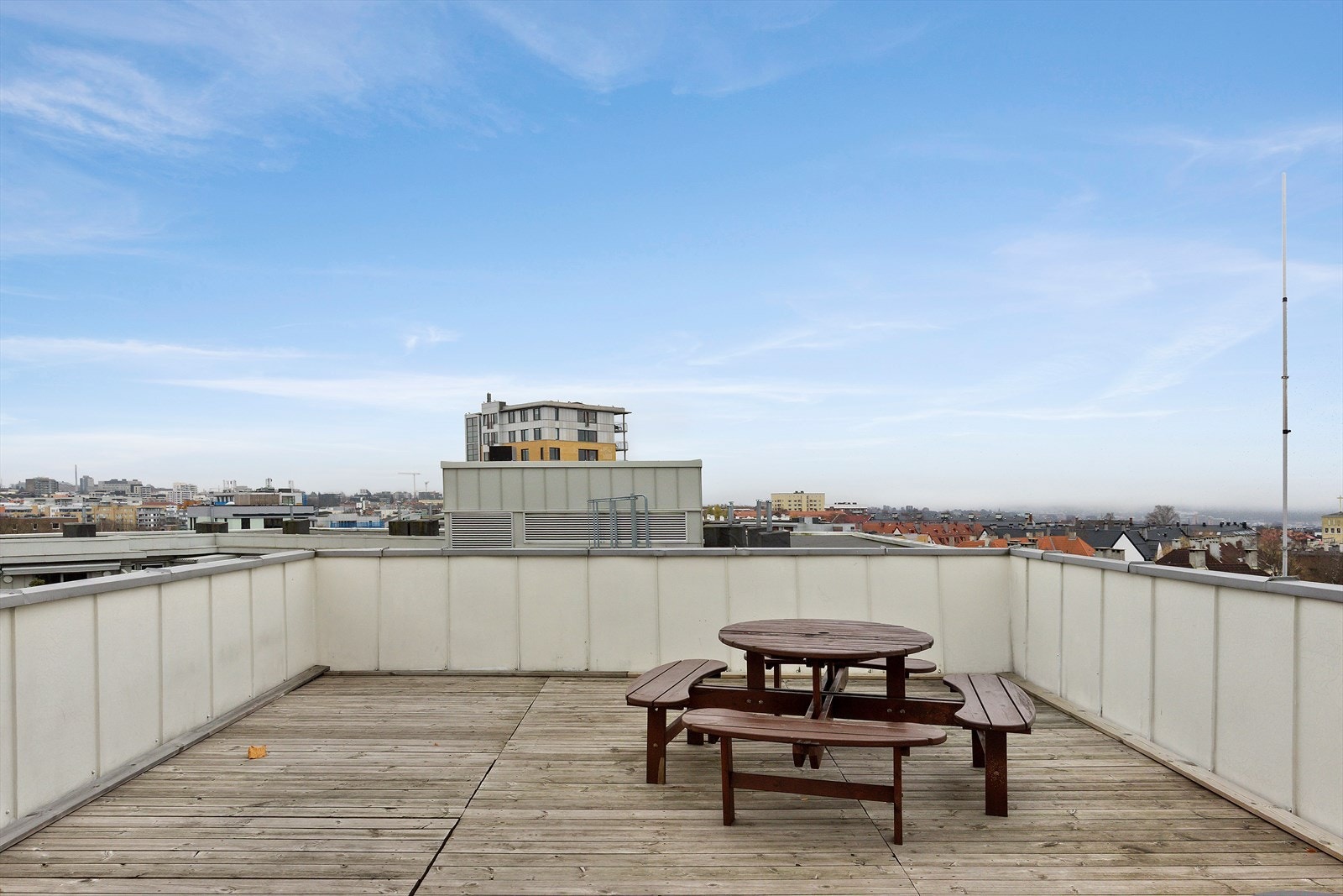 Tilgang til fantastisk, felles takterrasse med panorama utsikt over Oslo Galleribilde