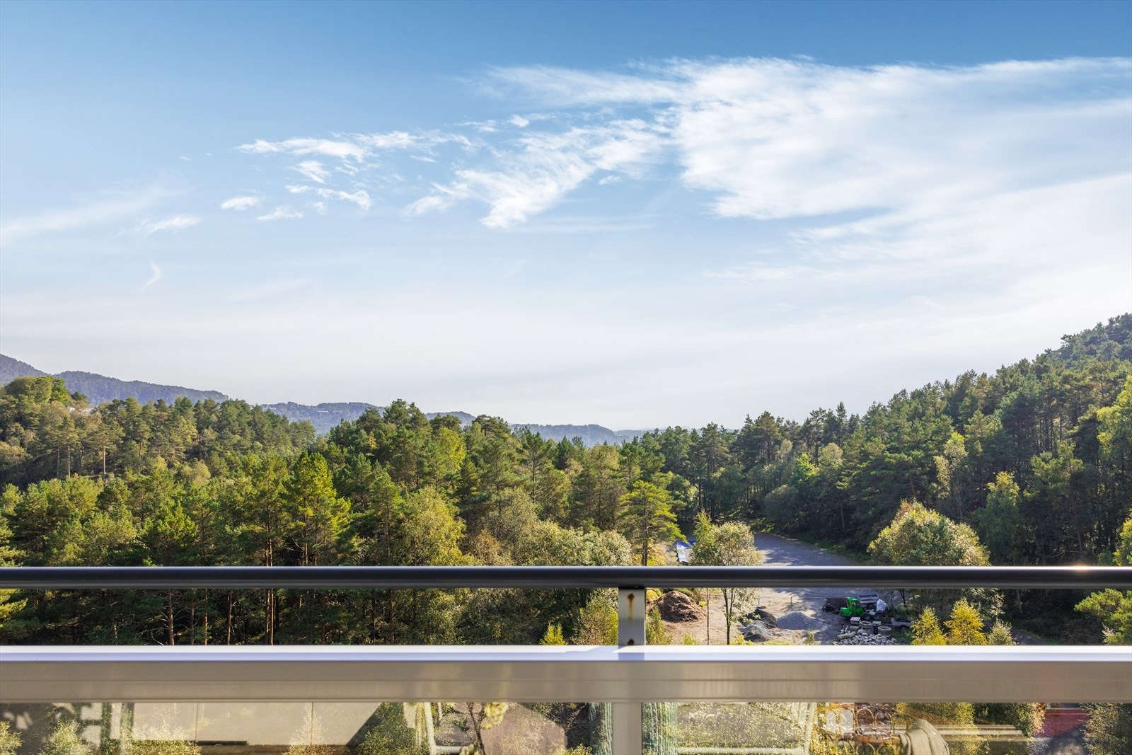 Fin utsikt fra balkongen Galleribilde