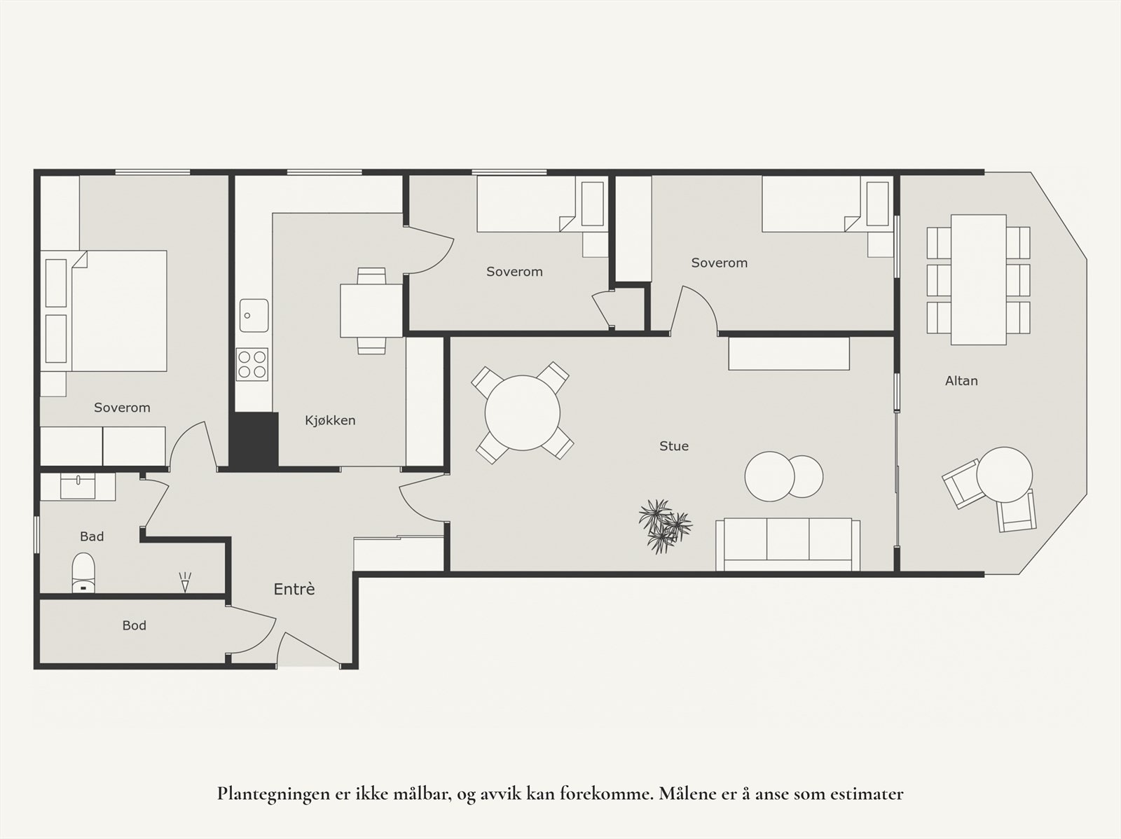 Leiligheten ligger i byggets 10.etasje og inneholder: Entré/gang, stue, kjøkken, 3 soverom, bad, bod og balkong. Galleribilde
