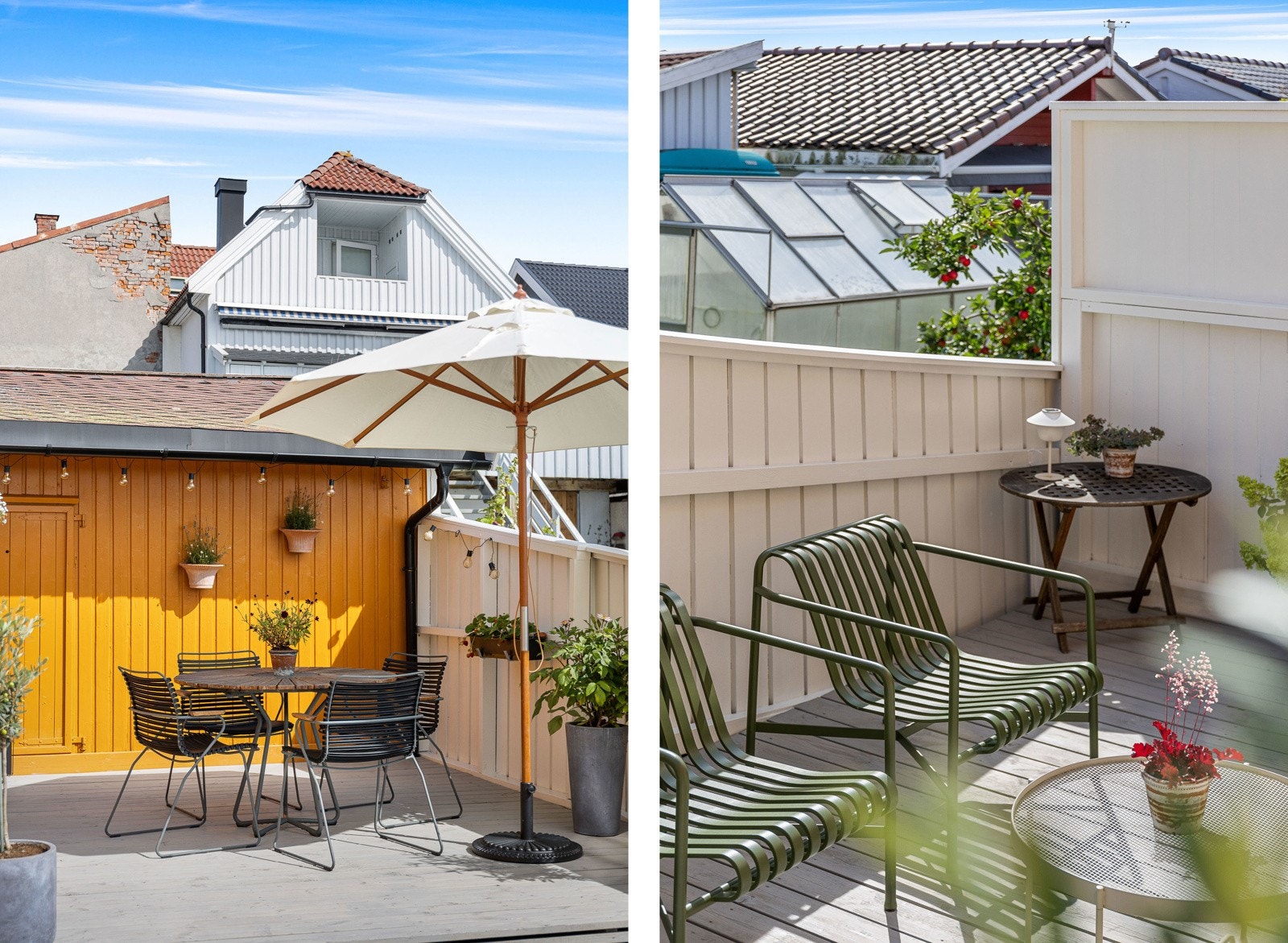 På terrassen er det utmerket plass til både grill og ønsket utemøblement. Galleribilde