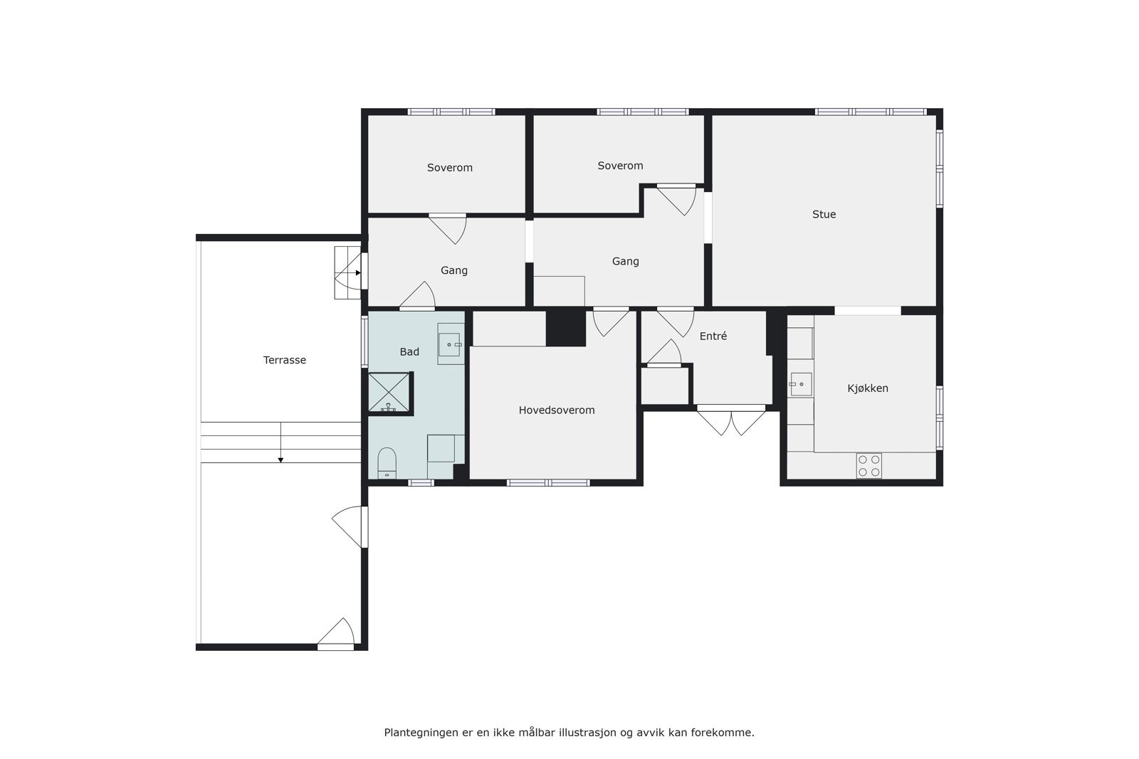 Plantegning Galleribilde