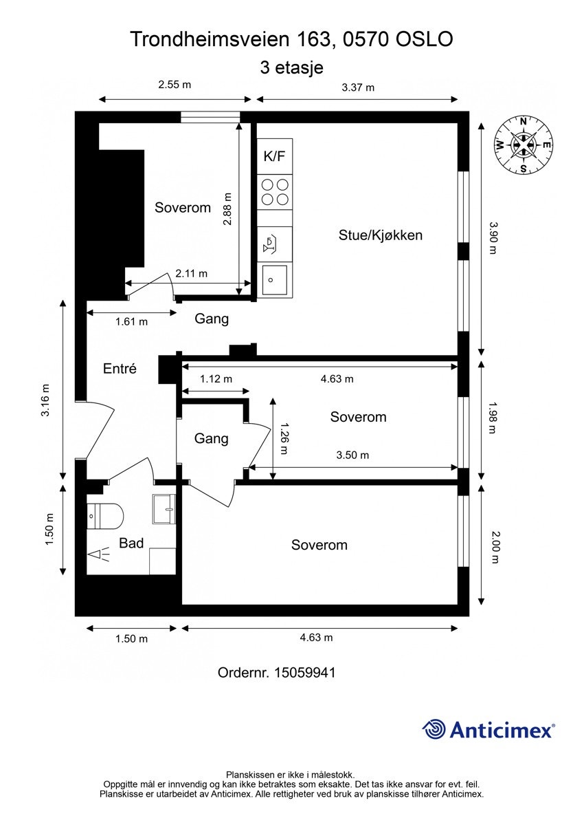 Plantegning Galleribilde