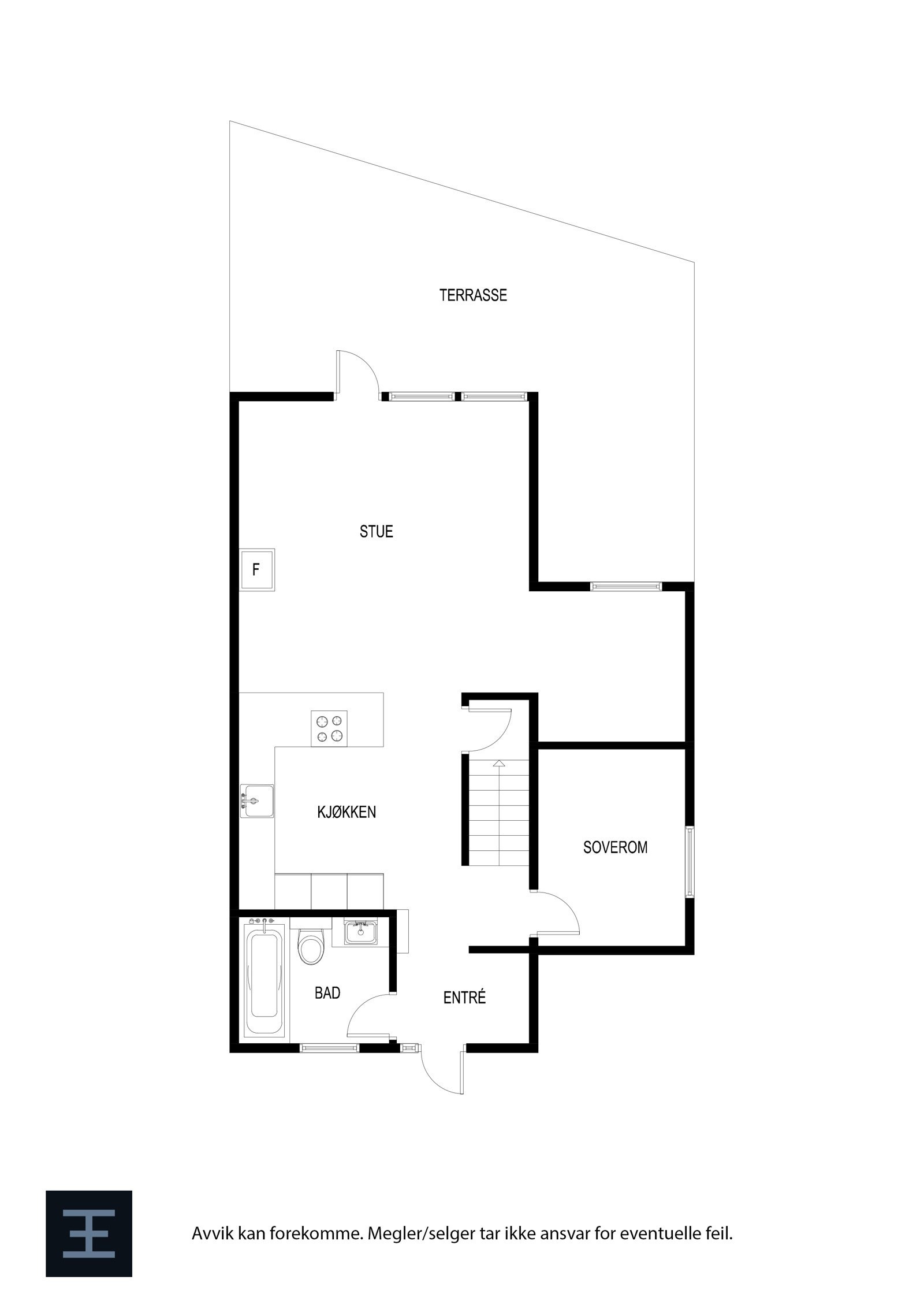 Plantegning - 1. etasje. Galleribilde