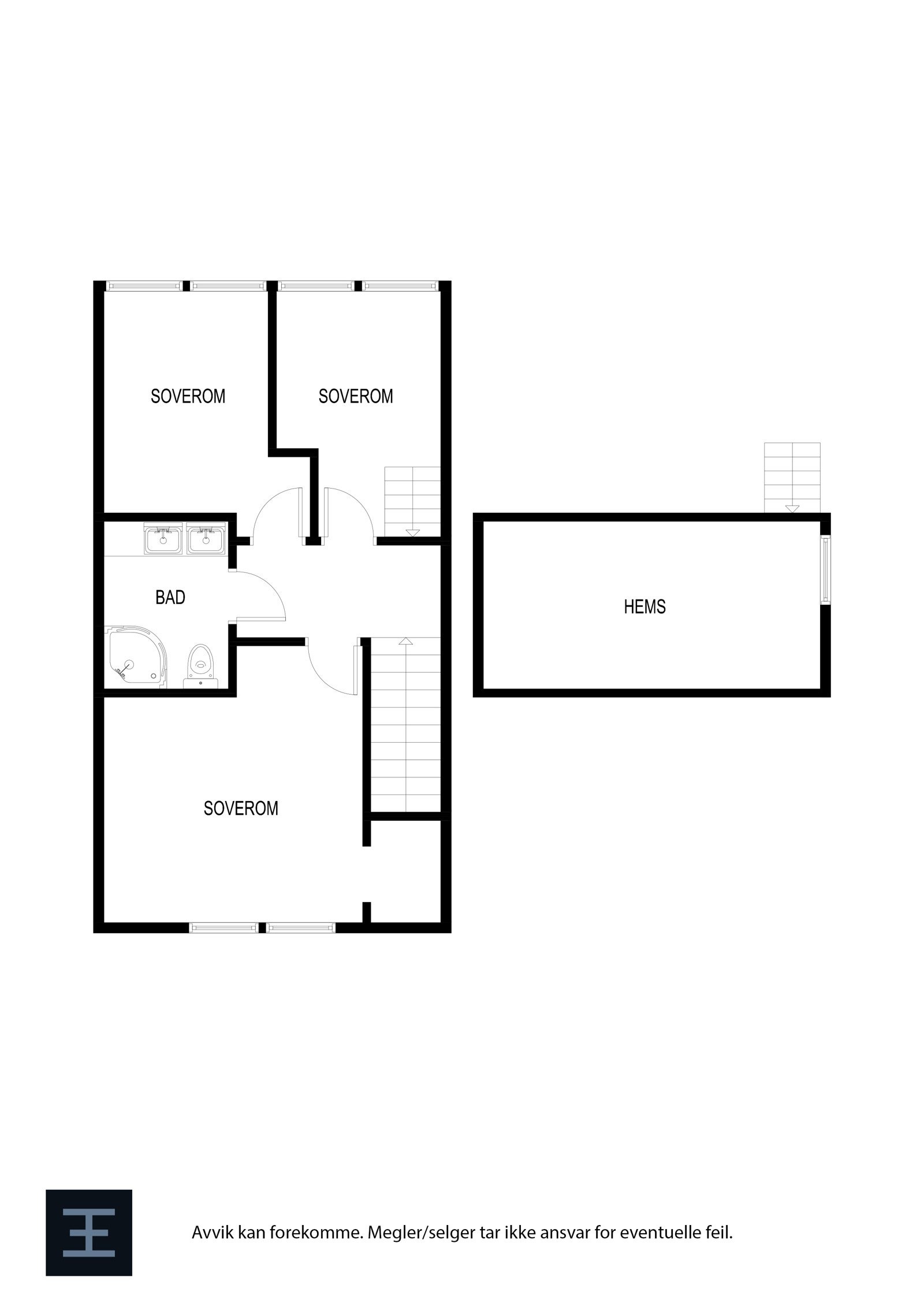 Plantegning - 2. etasje. Galleribilde