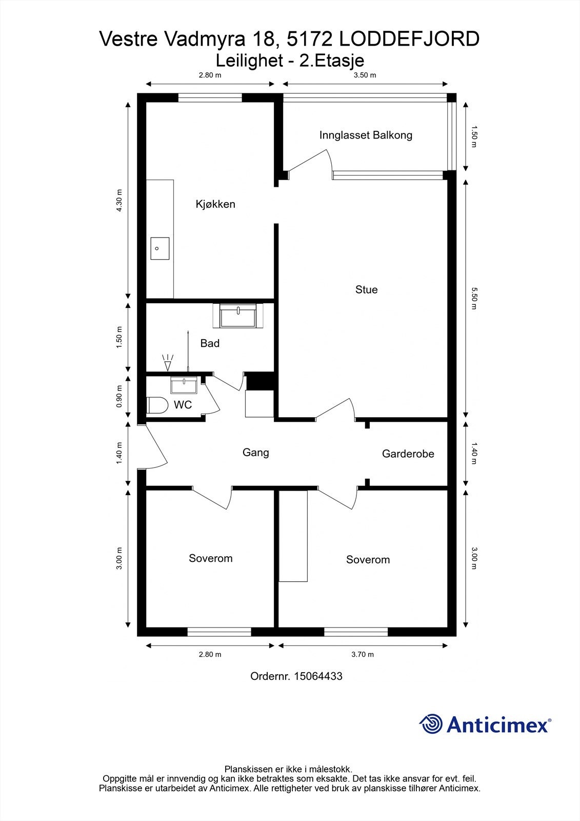 Plantegning 2.Etasje Galleribilde