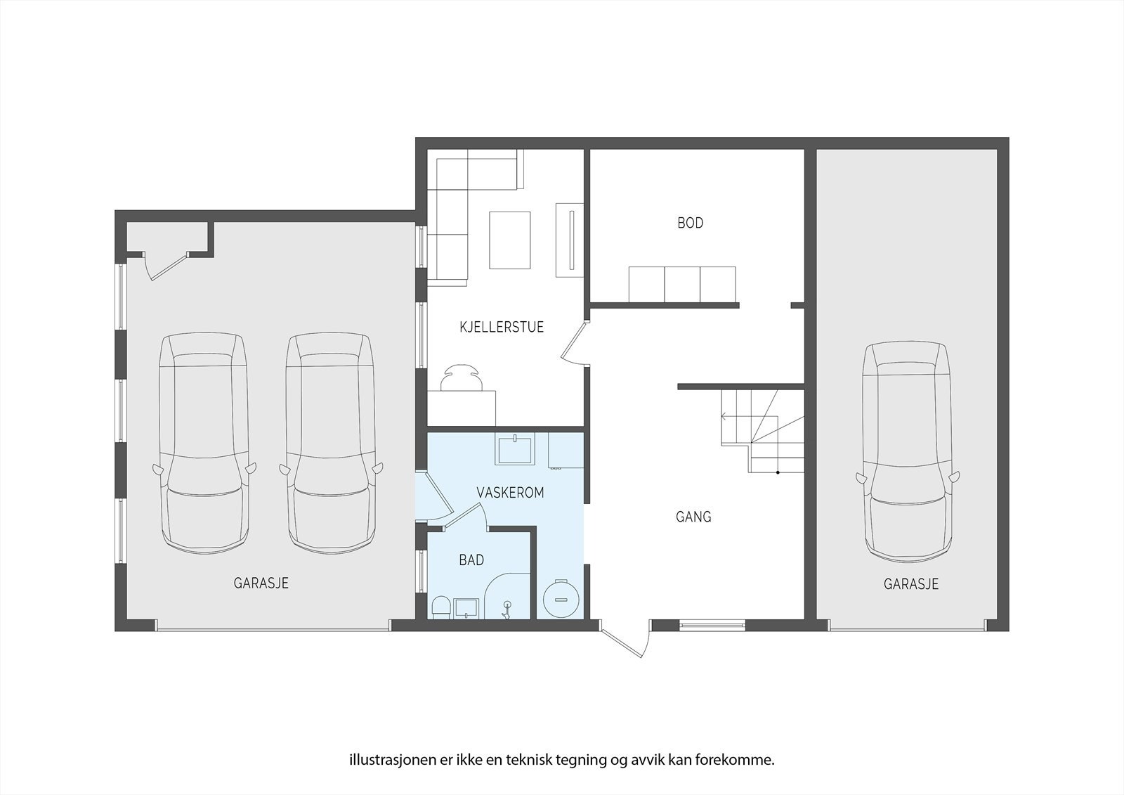Plantegning U.etg Galleribilde