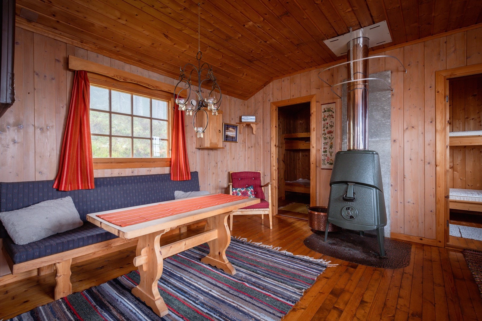 Det er to soverom i hytta Galleribilde