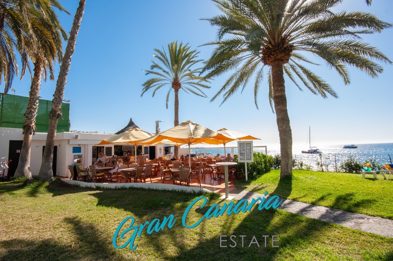 Uformell, hyggelig hagerestaurant Galleribilde