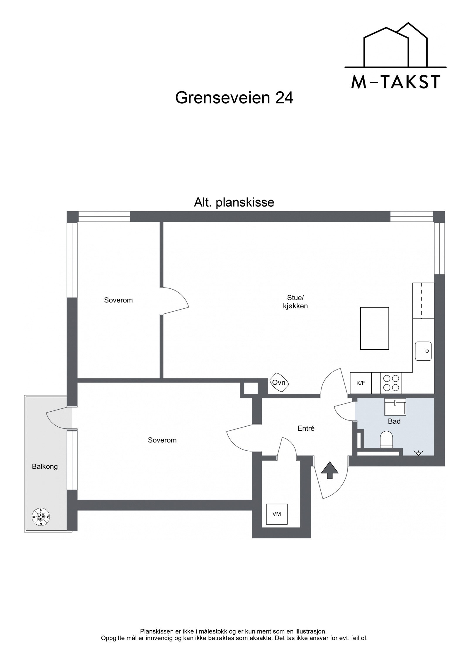 Denne boligen er svært romslig med muligheter til flere planløsninger etter eget behov. Alternative planløsninger er kun ment som illustrasjon og kjøper er selv ansvarlig for at omgjørelsen er mulig Galleribilde