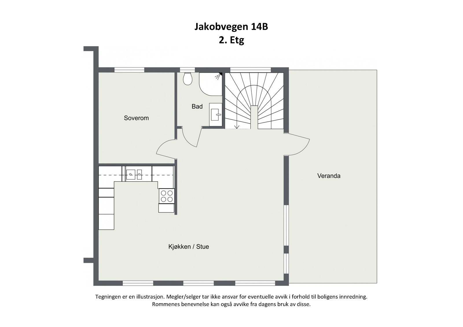 Plantegning 2D - 2.etg Galleribilde