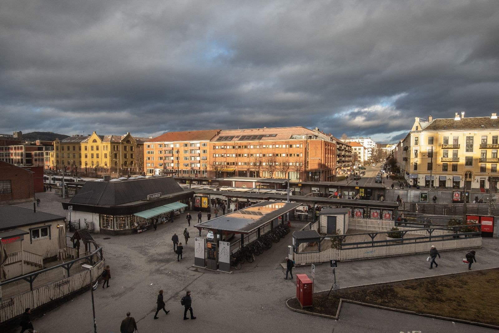 Utsikt i mot Majorstuen T-bane Galleribilde