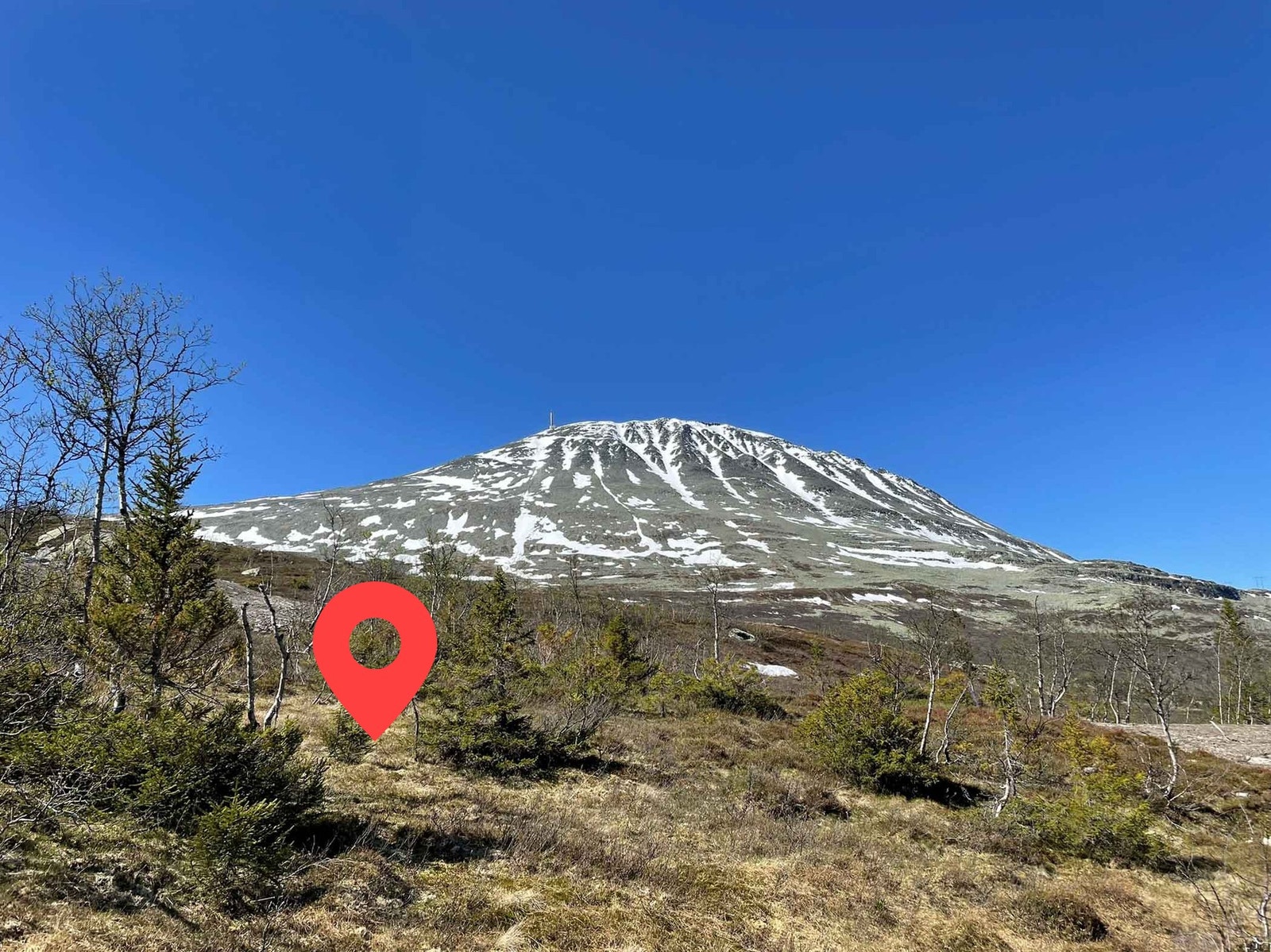 Foto fra tomt 43. Panoramautsikt til Gaustatoppen! Galleribilde