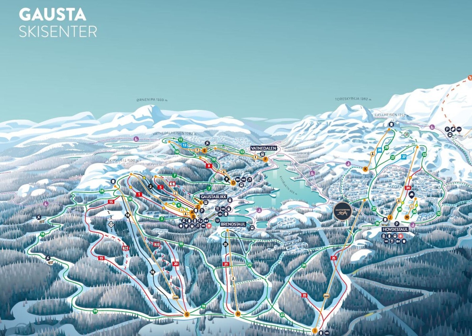 Gausta skisenter - rett ved hyttedøra! Galleribilde