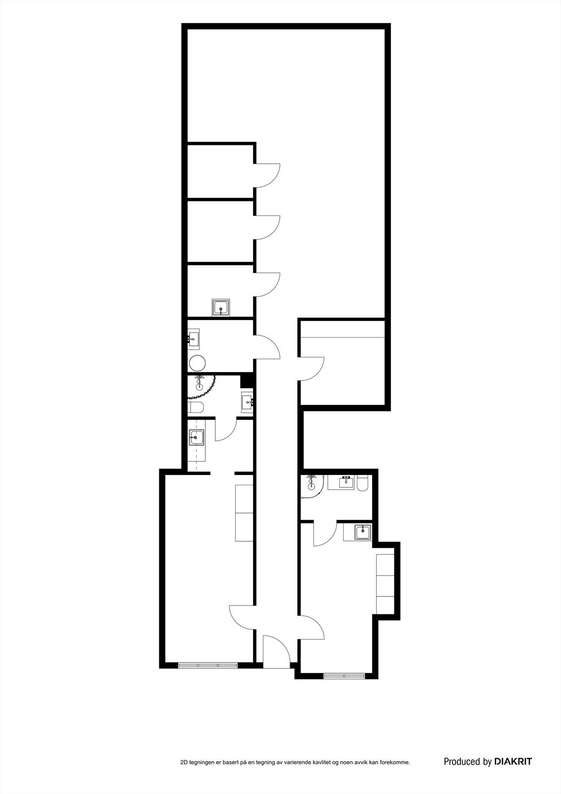Plantegning kjeller mot vest Galleribilde