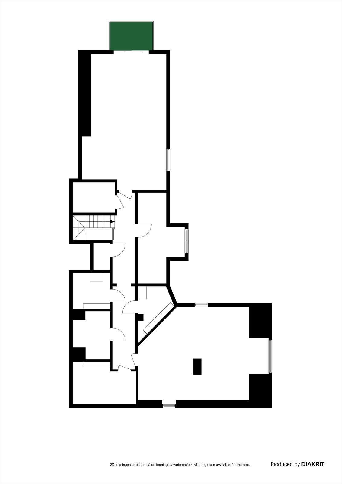 Plantegning loftsetasje Galleribilde