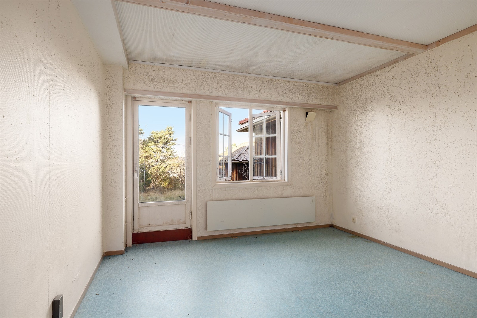 På tegning beskrevet som kjellerstue. Galleribilde