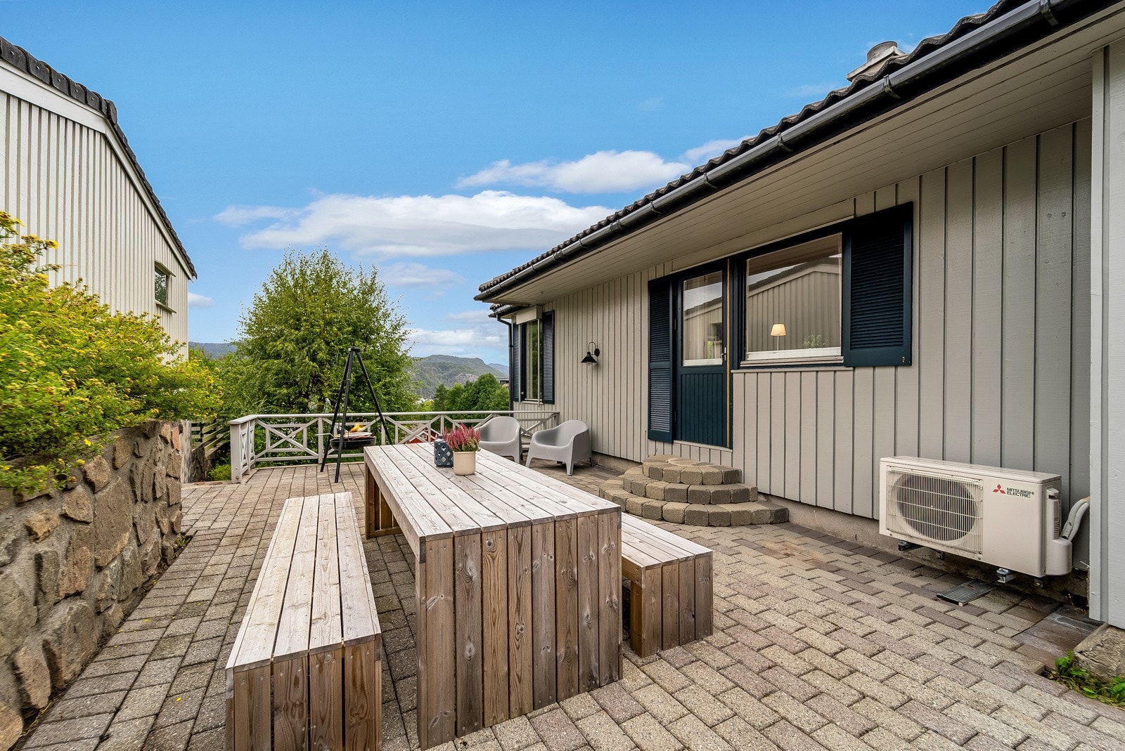 Koselig uteområde. Galleribilde