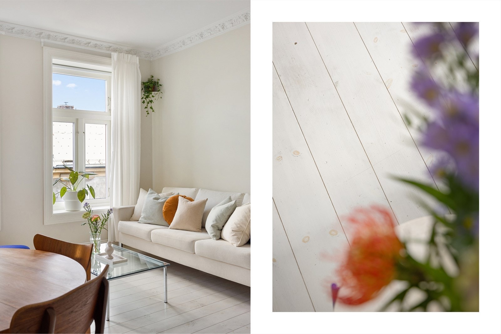 Rommet har store vindusflater og god takhøyde på 2,7 meter som gir en svært lun og god romfølelse. Galleribilde