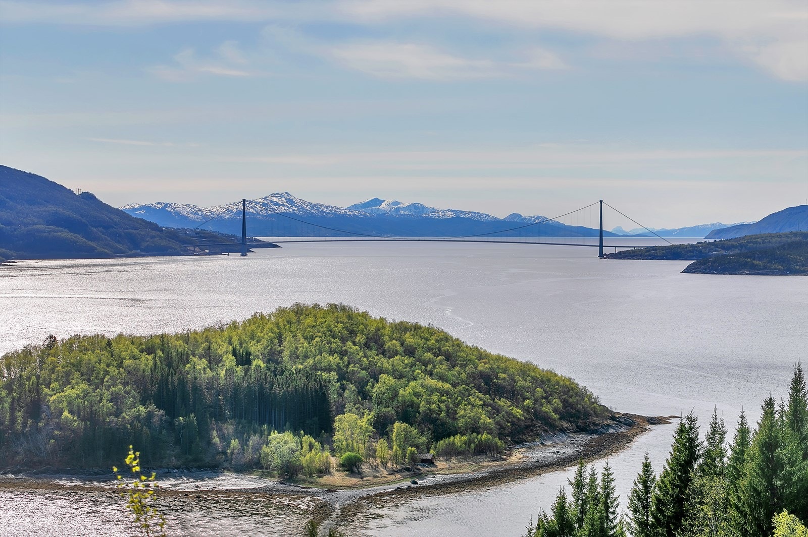 Utsikt utover Ofotfjorden Galleribilde