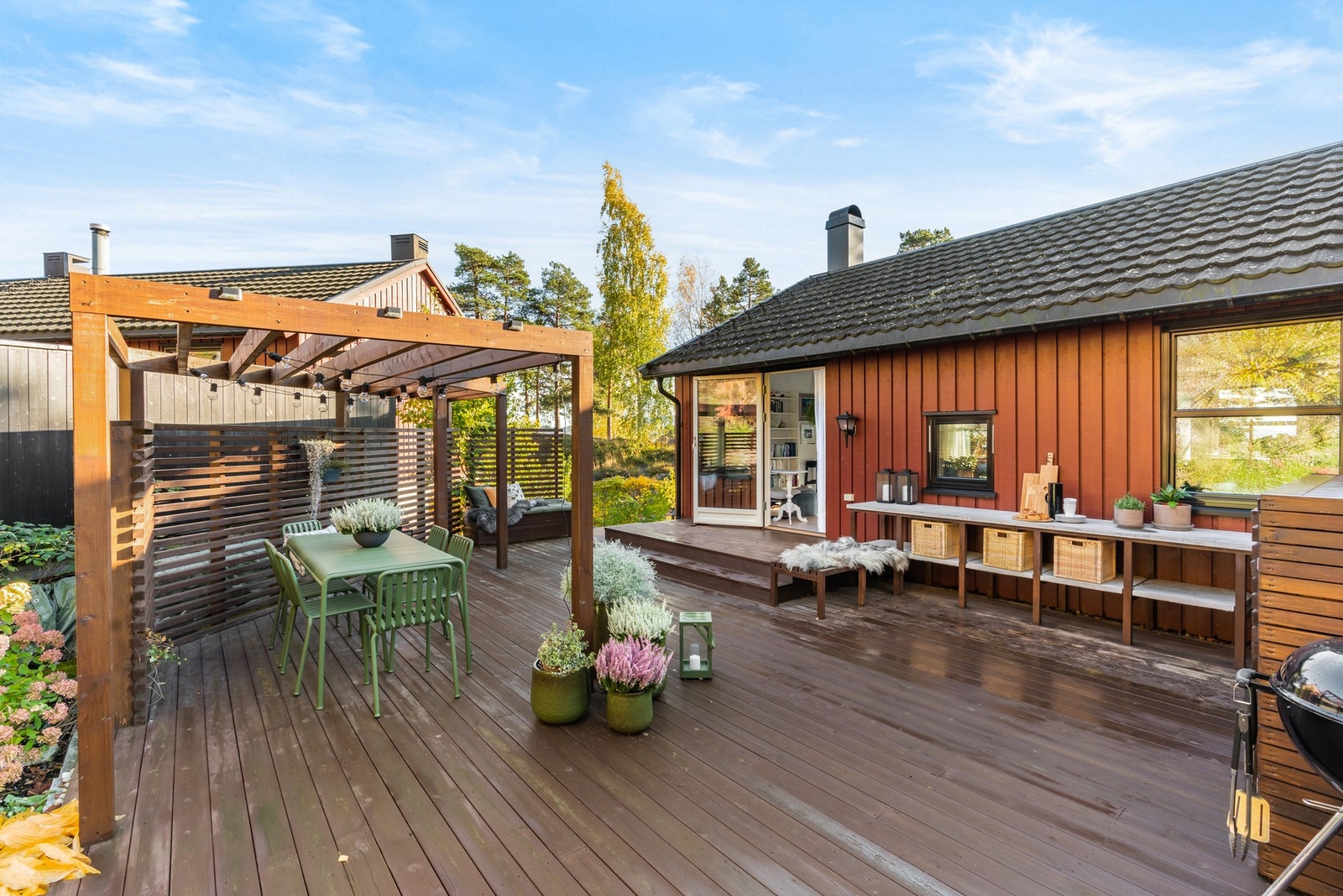 Da boligen ligger på enden har det tilgang på mye uteareal. Galleribilde