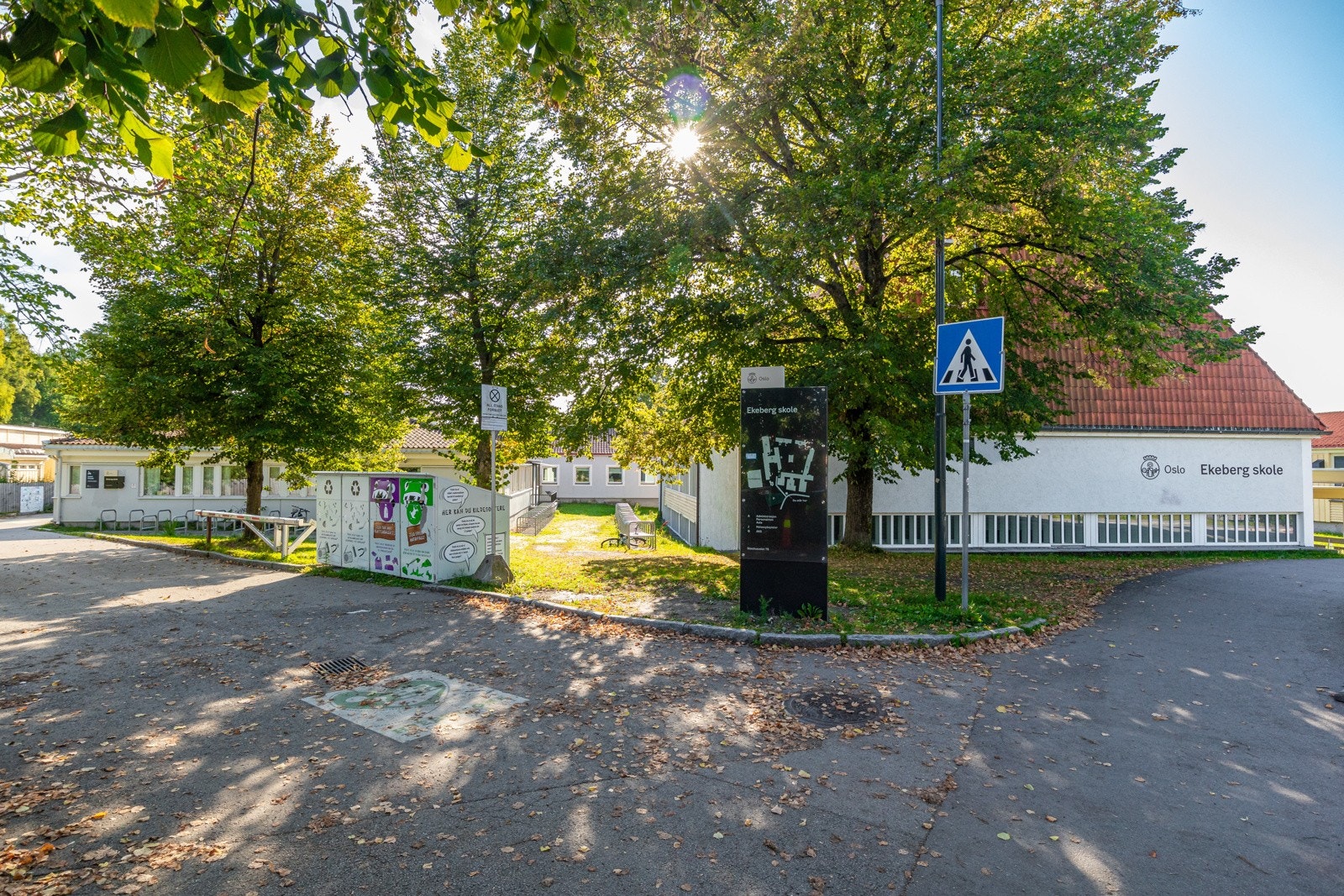 Ekeberg Skole ligger kun 550 meter fra leiligheten Galleribilde