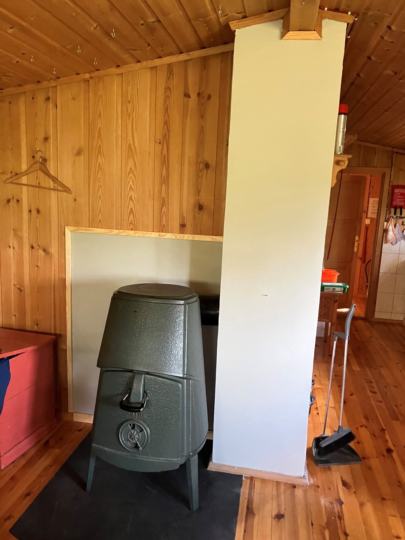 Pipen er nylig pusset og malt innvendig. Galleribilde