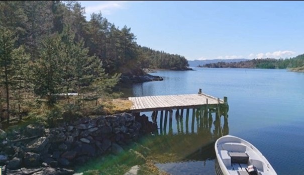 Utsikt mot vest fra brygge Galleribilde