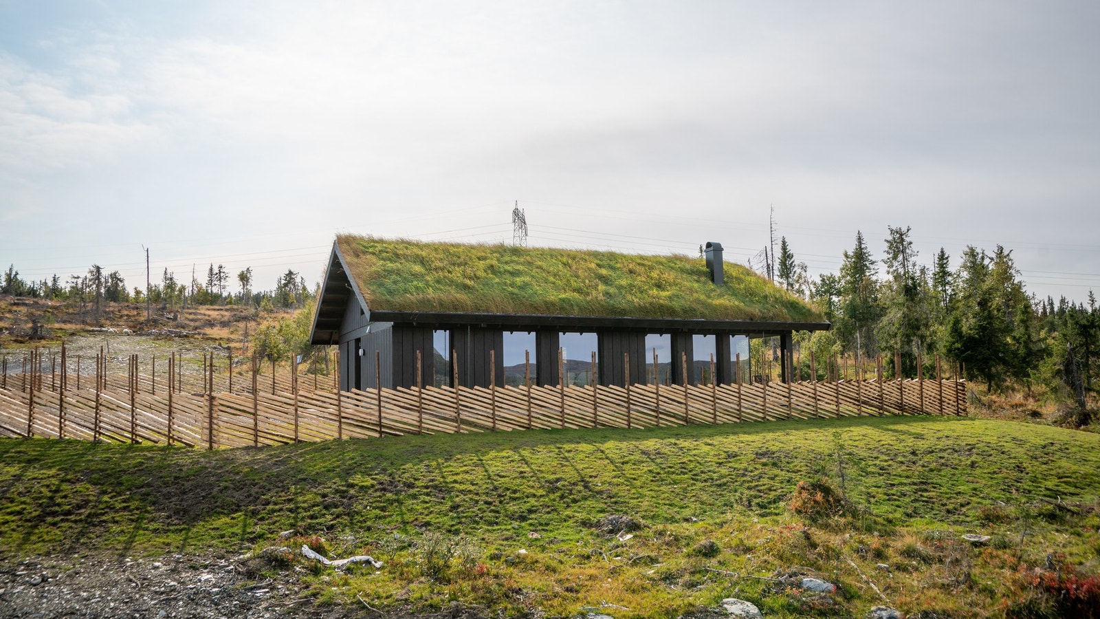 Foto fra oppsatt hytte i Kjoslia. Galleribilde