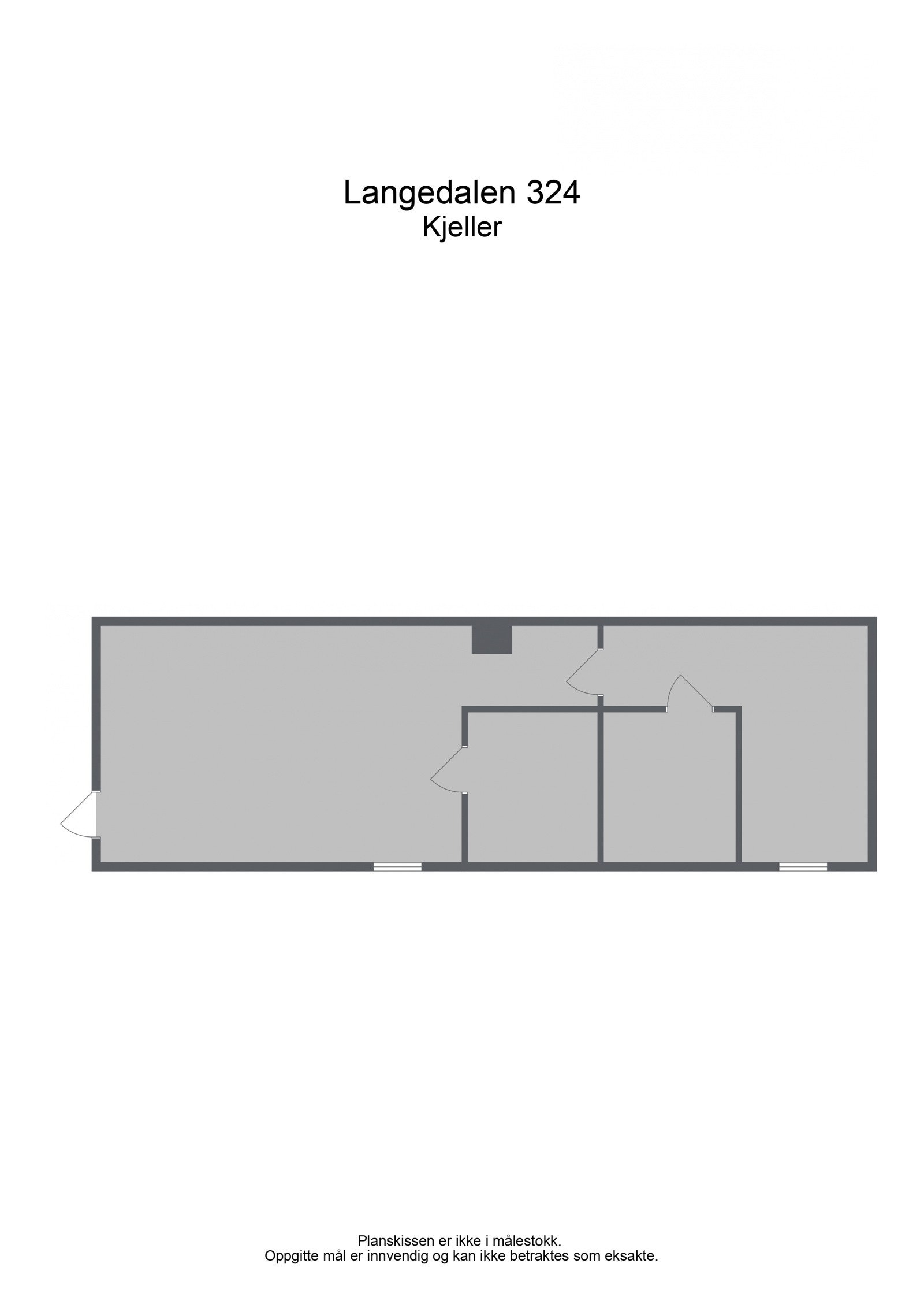 Floorplan letterhead - Langedalen 324 - Kjeller - 2D Floor Plan (1) Galleribilde