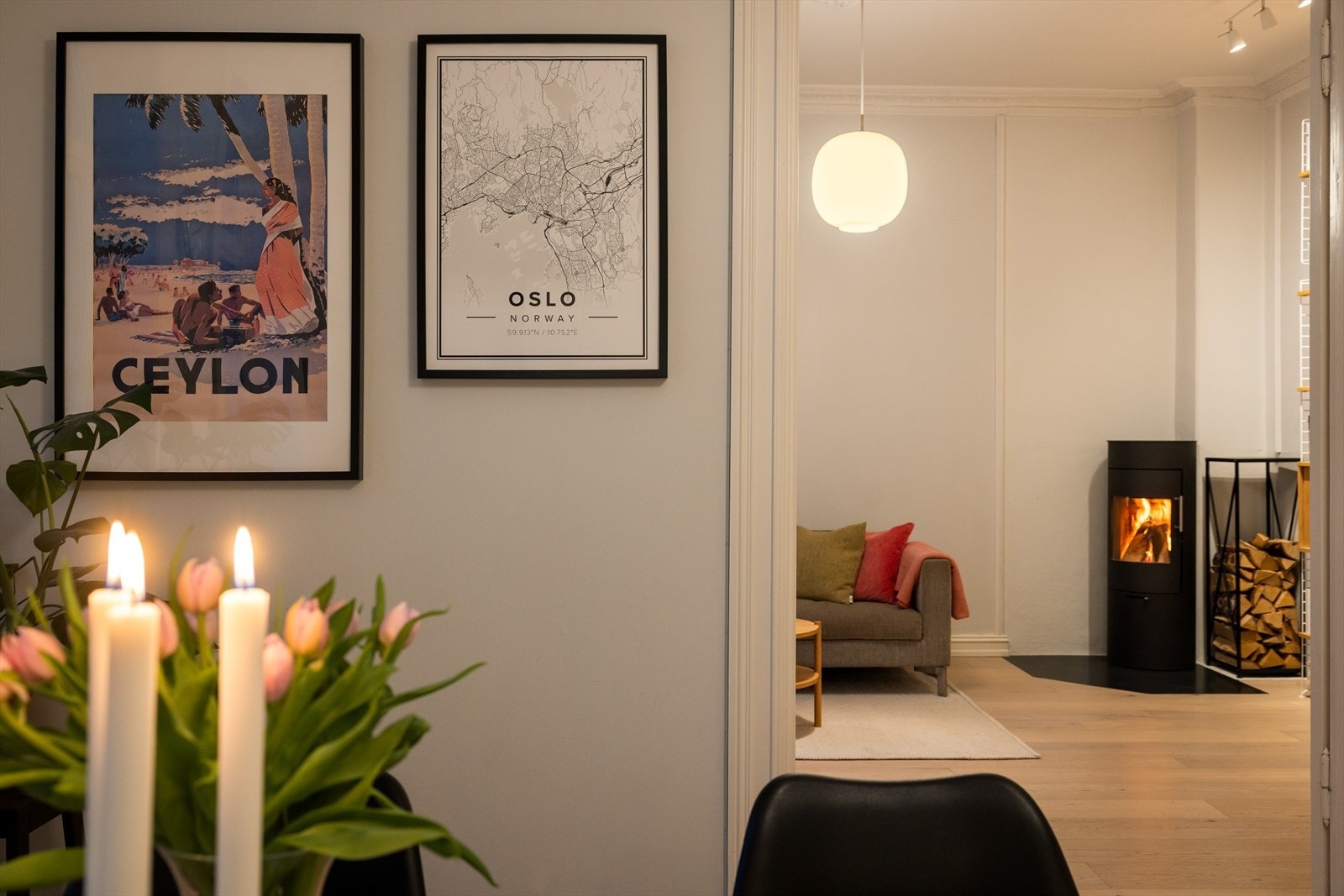 Stemningsbilde om kvelden. Galleribilde