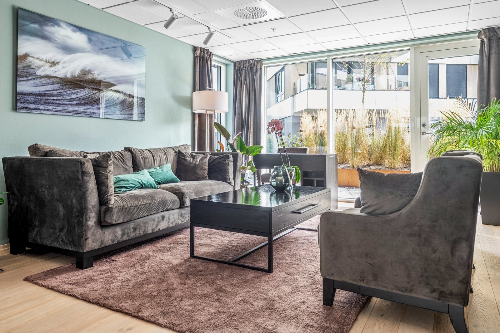 Loungen/selskapslokalet er til leie for beboerne Galleribilde