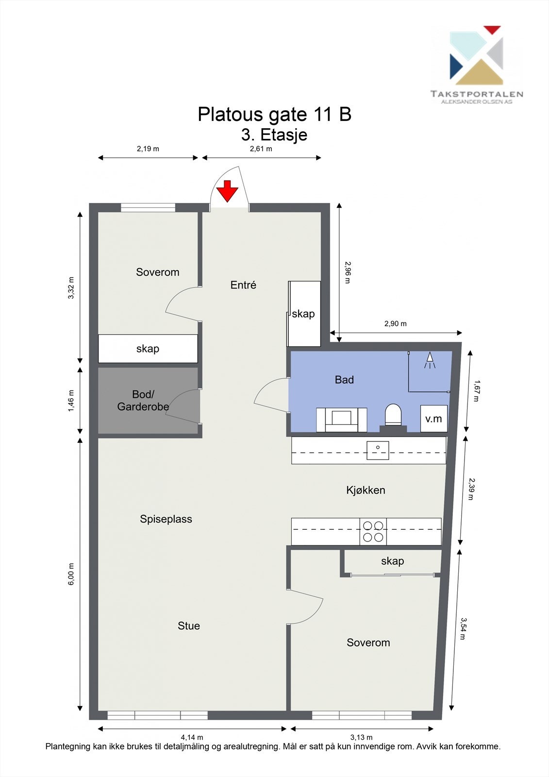 Plantegning Galleribilde