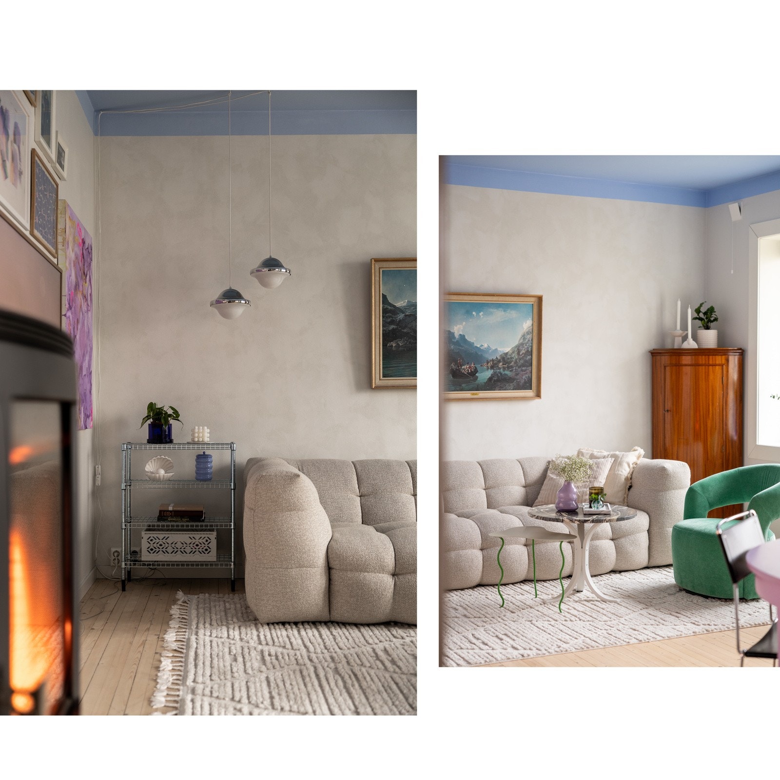 Hyggelig vedovn som sikrer varme og lune høstkvelder Galleribilde