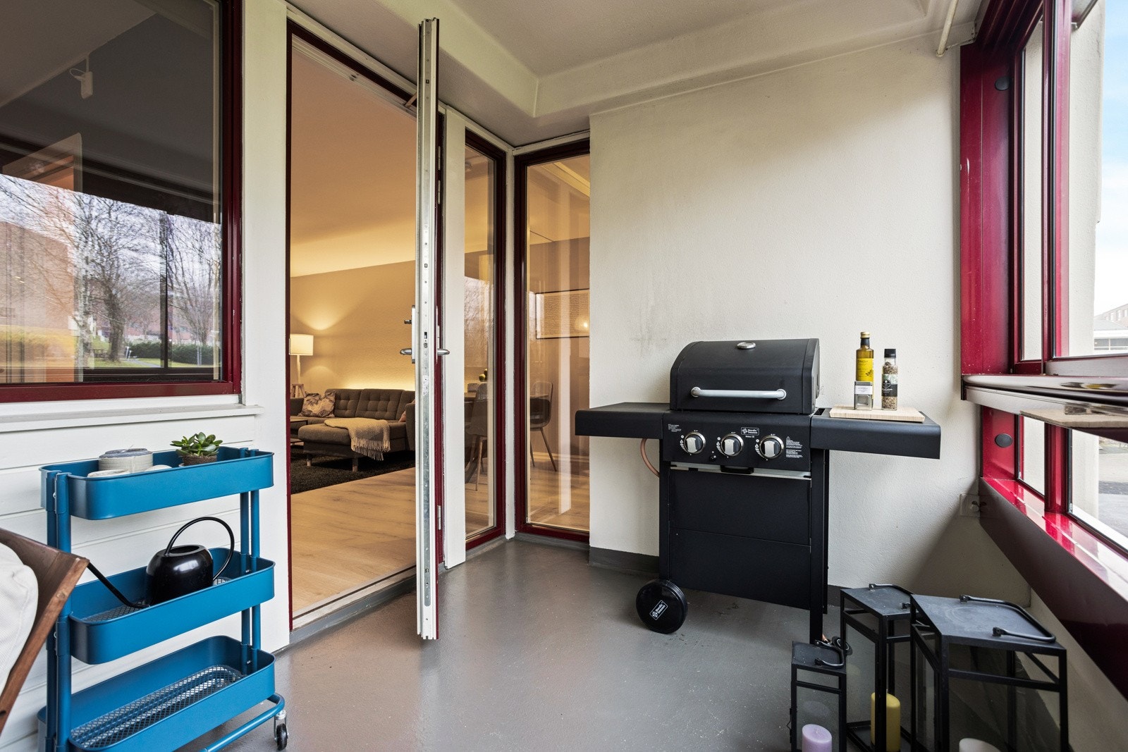 Det er mulighet for grill på balkongen Galleribilde