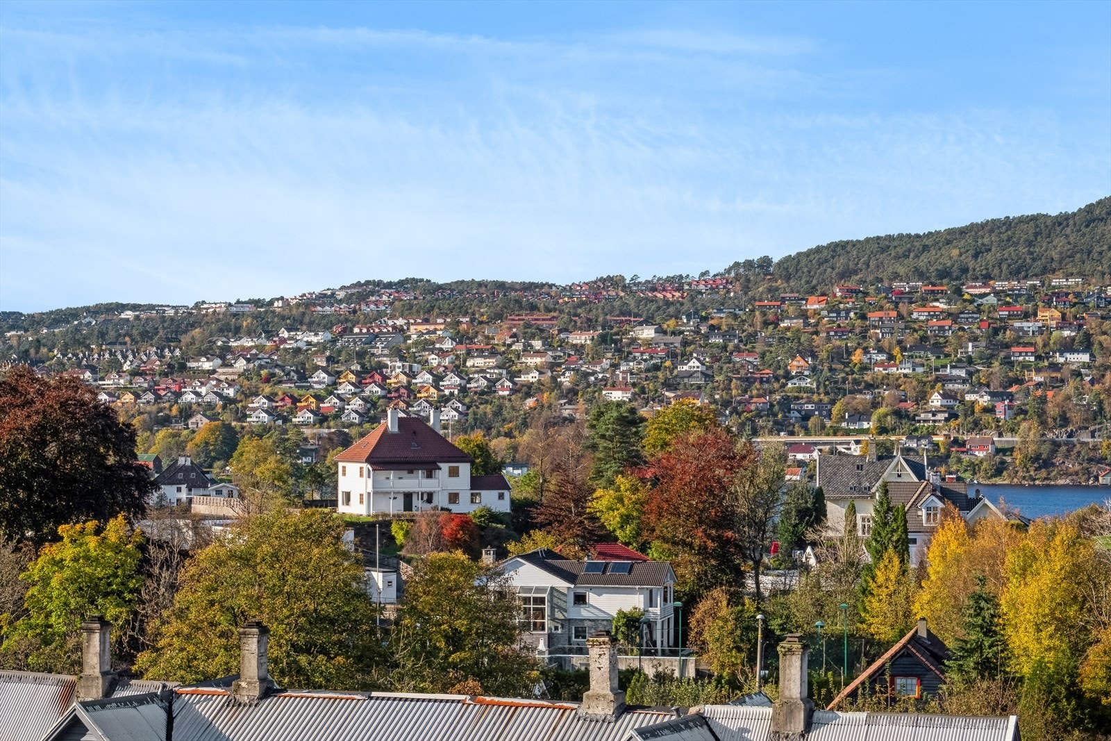 Områdene i nærheten kan ellers by på flere turmuligheter, blant annet til ærverdige Gamlehaugen med parkområde, hvor byens befolkning samles for bading og rekreasjon på fine sommerdager. Galleribilde