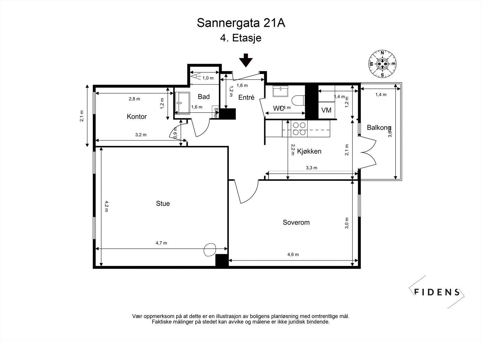 Plantegning Galleribilde