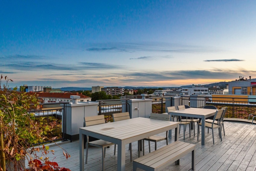 Her får man utsikt til Oslofjorden og Holmenkollen. (Arkivbilde fra sommerstid) Galleribilde