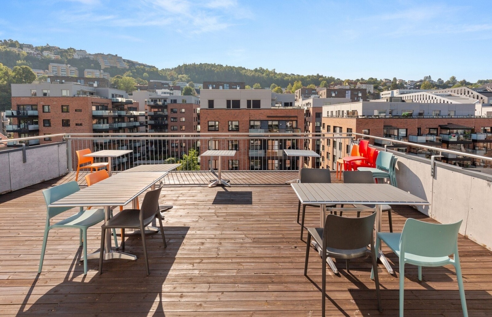 Tilgang til felles takterrasse i Turbinveien 7. Galleribilde