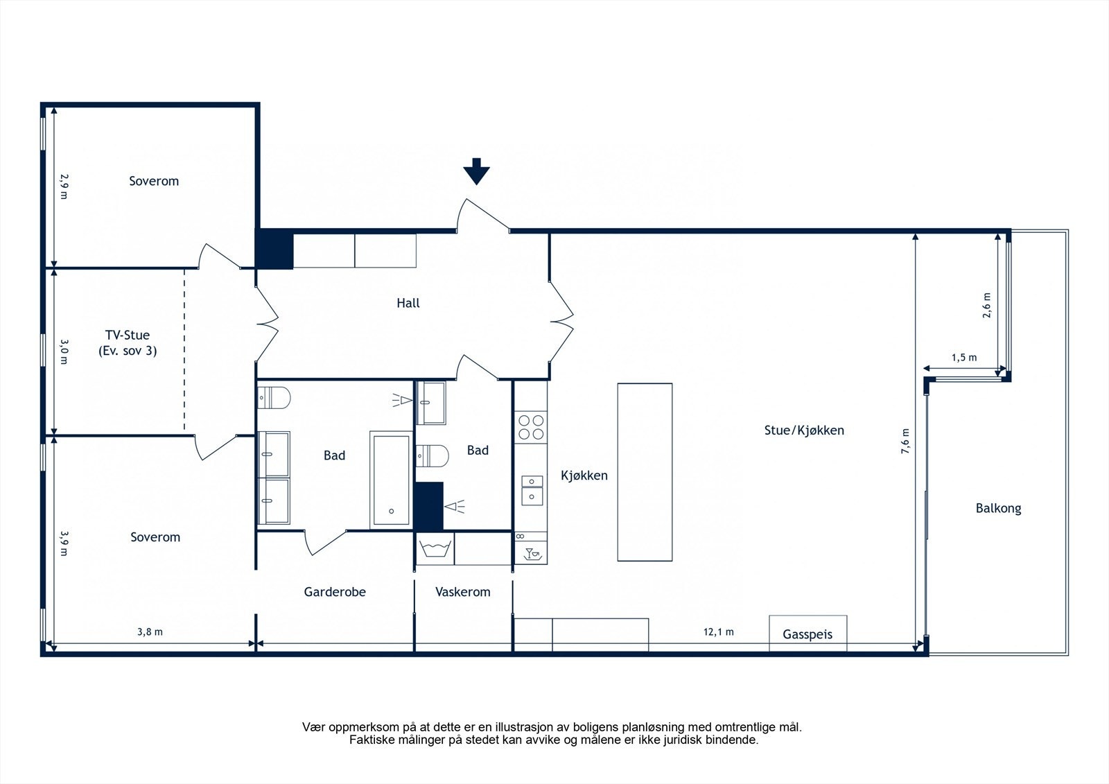 Plantegning Galleribilde