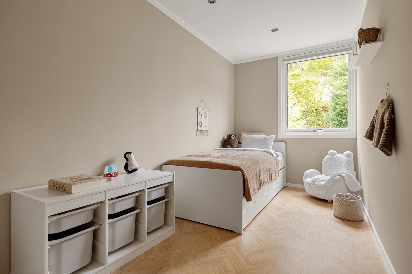 Det minste av soverommene måles 8,5 kvm. Galleribilde