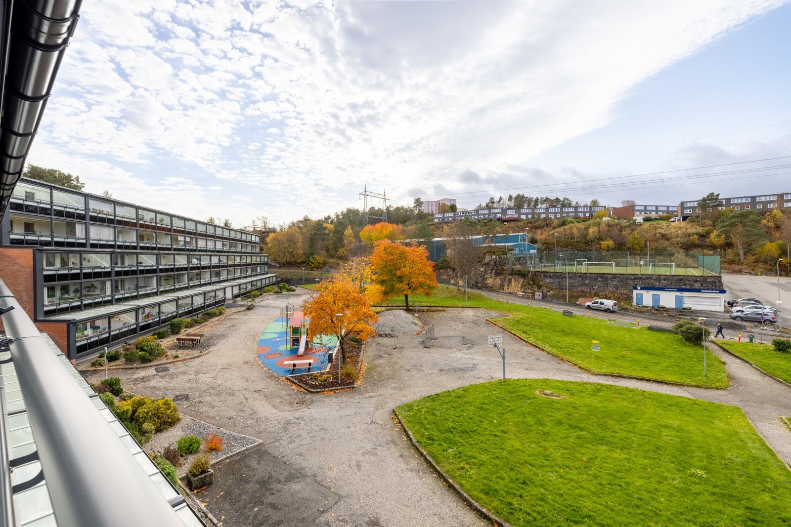 Utsikt fra balkongen. Galleribilde