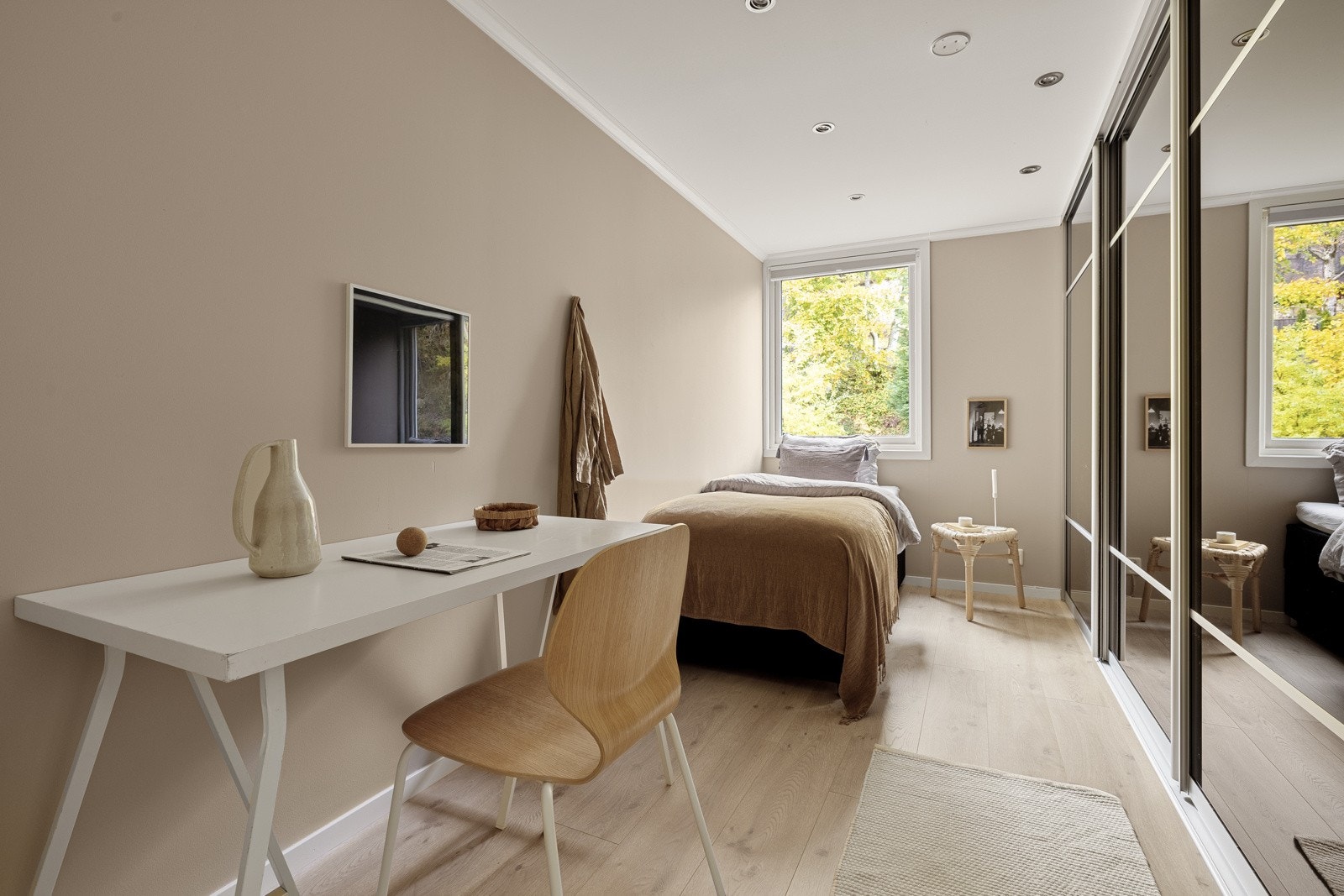 Det nest største soverommet måles til 10,7 kvm. Galleribilde