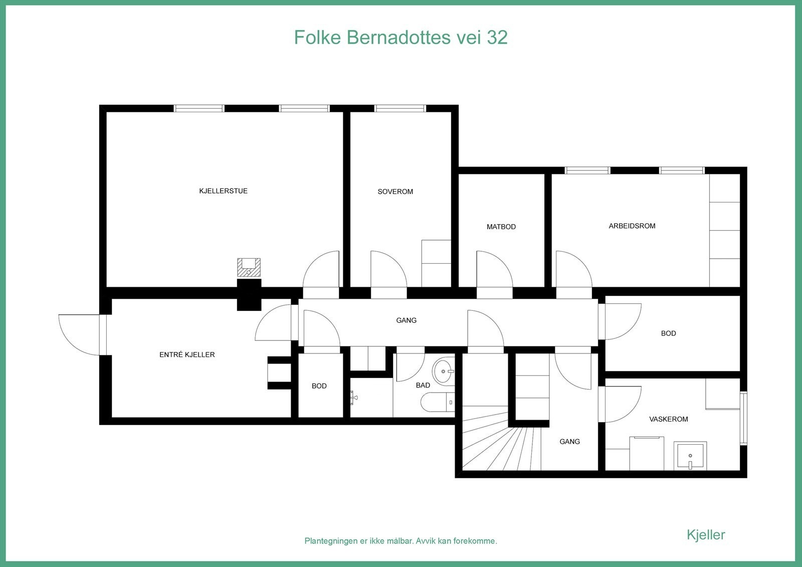 Plantegning kjeller Galleribilde